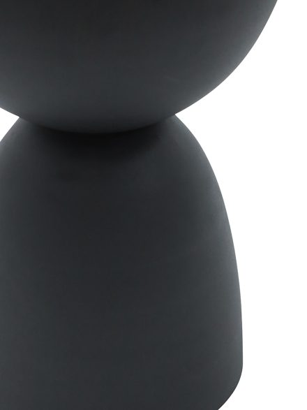 MAUDE METAL DECORATIVE SIDE TABLE/STOOL - BLACK | Daydream Leisure Furniture