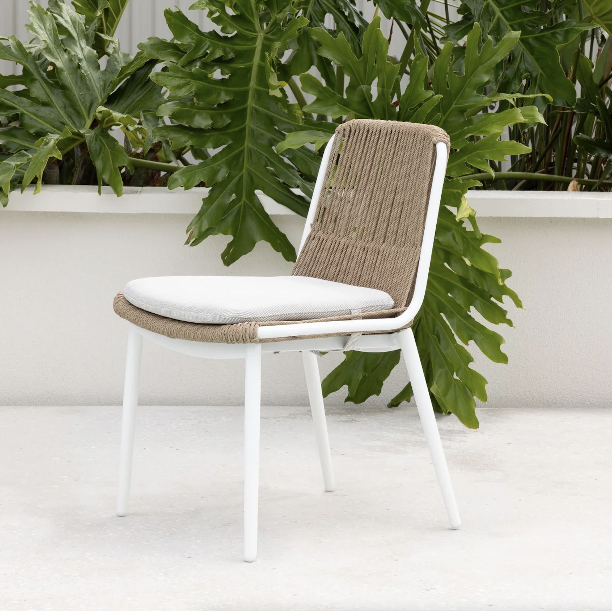 Matching outdoor dining chair to match the table.