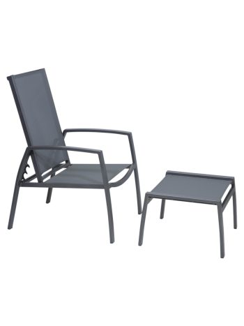 Salsa Outdoor Reclining Chair and Footstool Set | Daydream Leisure Furniture