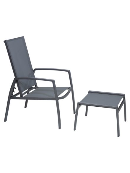 Salsa Outdoor Reclining Chair and Footstool Set | Daydream Leisure Furniture