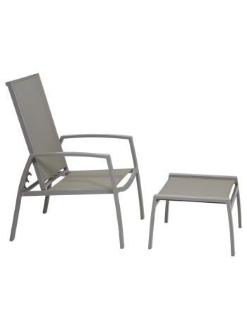 Salsa Outdoor Reclining Chair and Footstool Set | Daydream Leisure Furniture