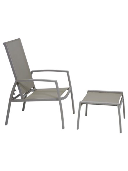 Salsa Outdoor Reclining Chair and Footstool Set | Daydream Leisure Furniture
