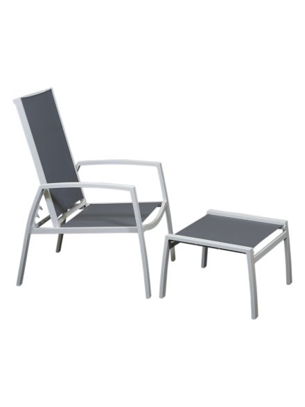 Salsa Outdoor Reclining Chair and Footstool Set