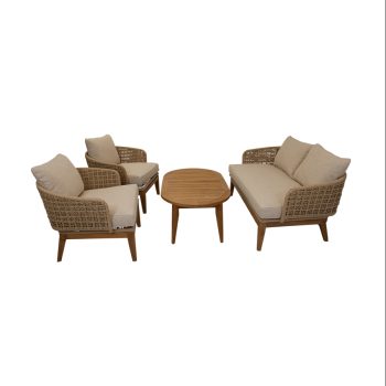 Oval Teak Outdoor Coffee Table 120×70cm | Daydream Leisure Furniture