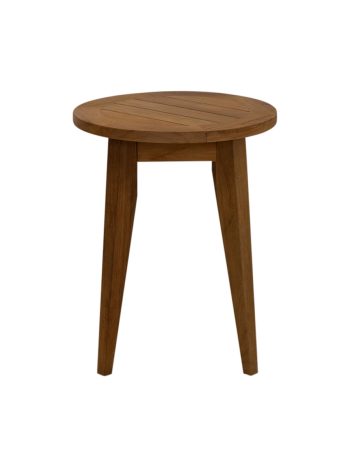 Round Teak Outdoor Side Table 45cm | Daydream Leisure Furniture