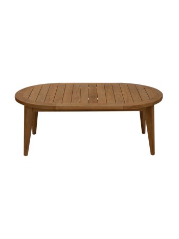 Oval Teak Outdoor Coffee Table 120×70cm | Daydream Leisure Furniture