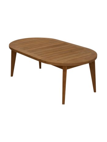 Oval Teak Outdoor Coffee Table 120×70cm | Daydream Leisure Furniture