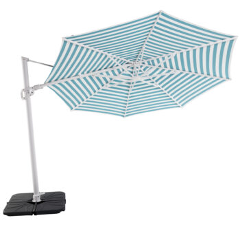 Solstice 350cm Octagonal Cantilever Umbrella White Frame | Daydream Leisure Furniture