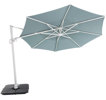 Solstice 350cm Octagonal Cantilever Umbrella White Frame | Daydream Leisure Furniture