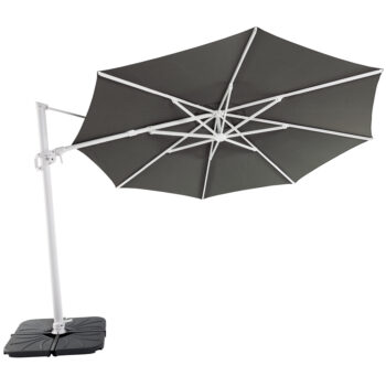 Solstice 350cm Octagonal Cantilever Umbrella White Frame | Daydream Leisure Furniture