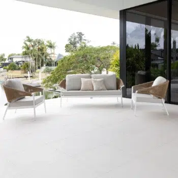 Celia 3 Piece Sofa Setting. Also available with coffee tables and available in white or charcoal