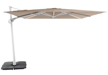 Solstice 300cm Square Cantilever Umbrella White Frame | Daydream Leisure Furniture