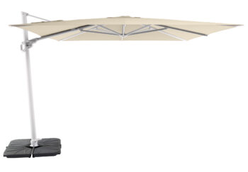 Solstice 300cm Square Cantilever Umbrella White Frame | Daydream Leisure Furniture
