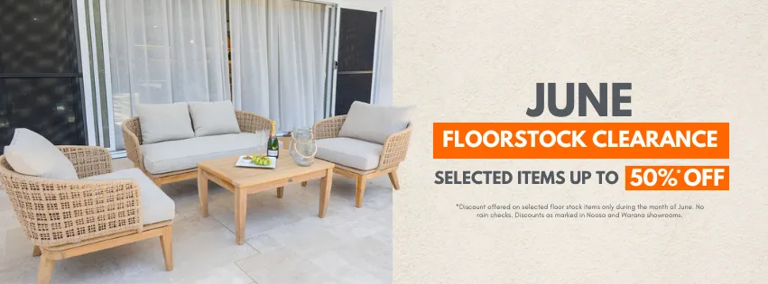 June Floorstock Clearance Sale Banner