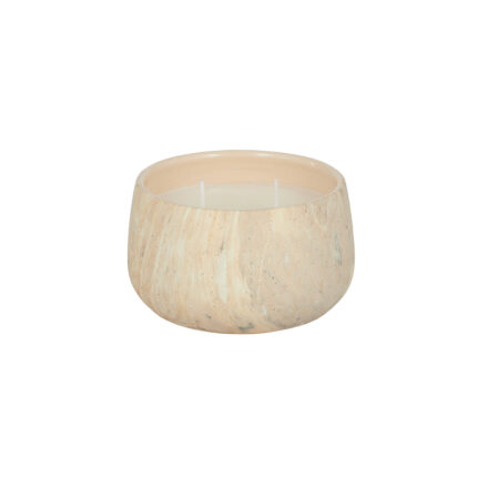 Berat Ceramic Candle Jar Sandalwood scented candle in a textured ceramic vessel for elegant home décor and gifting.