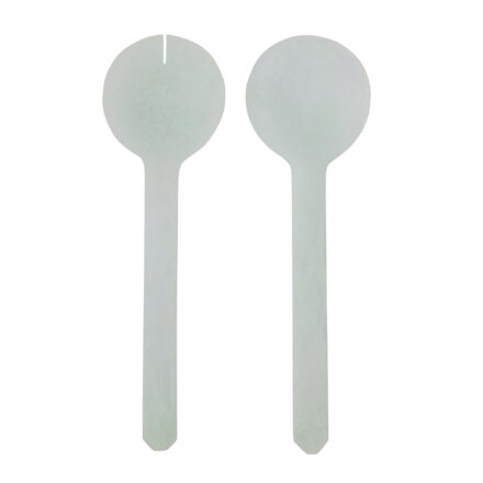 resin kip salad servers set 2 - mint statement piece decor displayed for interior styling.