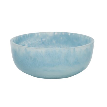 resin kip salad bowl - sky statement piece decor displayed for interior styling.