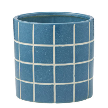 boyd ceramic tiled pot teal decorative planter displayed for styling.