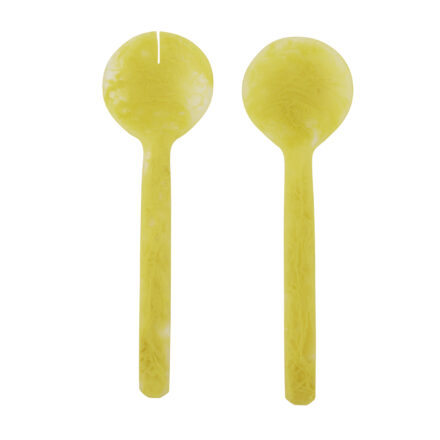 resin kip salad servers set 2 - zest statement piece decor displayed for interior styling.