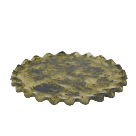 resin ruby platter - pesto statement piece decor displayed for interior styling.