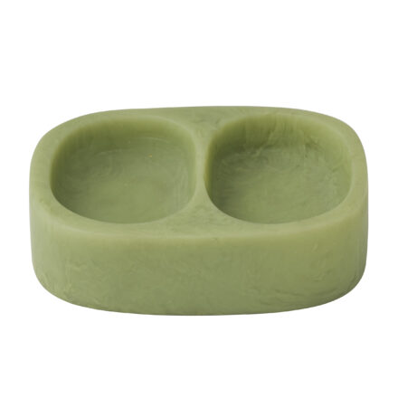 resin kip salt & pepper - pistachio statement piece decor displayed for interior styling.
