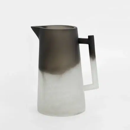 resin Halo swirl jug - black/white statement piece decor displayed for interior styling.
