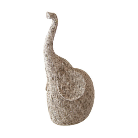 resin elephant Horrace - large statement piece decor displayed for interior styling.