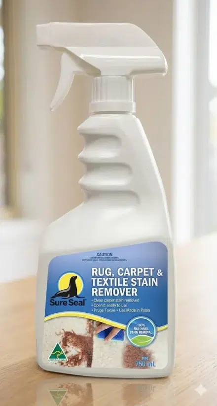 Sure Seal Rug Carpet and Textile Stain Remover 750ml bottle front view