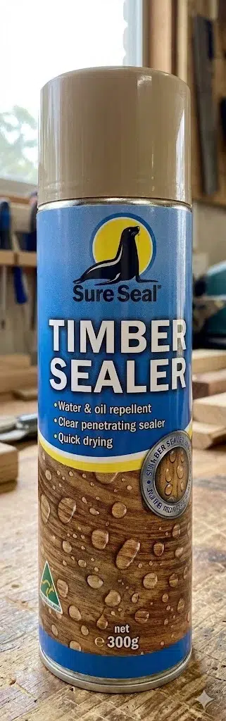 Sure Seal Timber Sealer 300g aerosol spray can front view