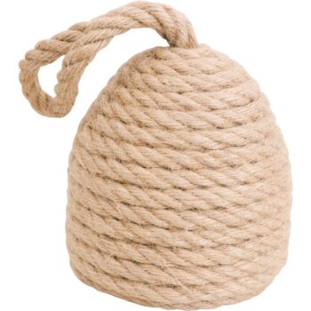 Cotton Rope Hive Doorstop on a white background