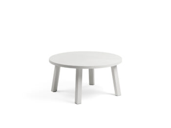 Nardi Maximo Outdoor Resin Coffee Table 60cm in Mini and Maxi heights, made from regenerated fibreglass resin and available in Basalto, Cactus, Gesso and Terra