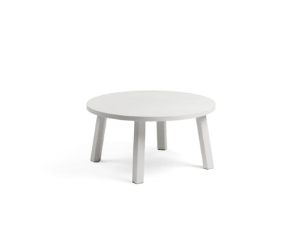 Nardi Maximo Outdoor Resin Coffee Table 60cm in Mini and Maxi heights, made from regenerated fibreglass resin and available in Basalto, Cactus, Gesso and Terra
