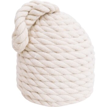 Cotton Rope Hive Doorstop on a white background
